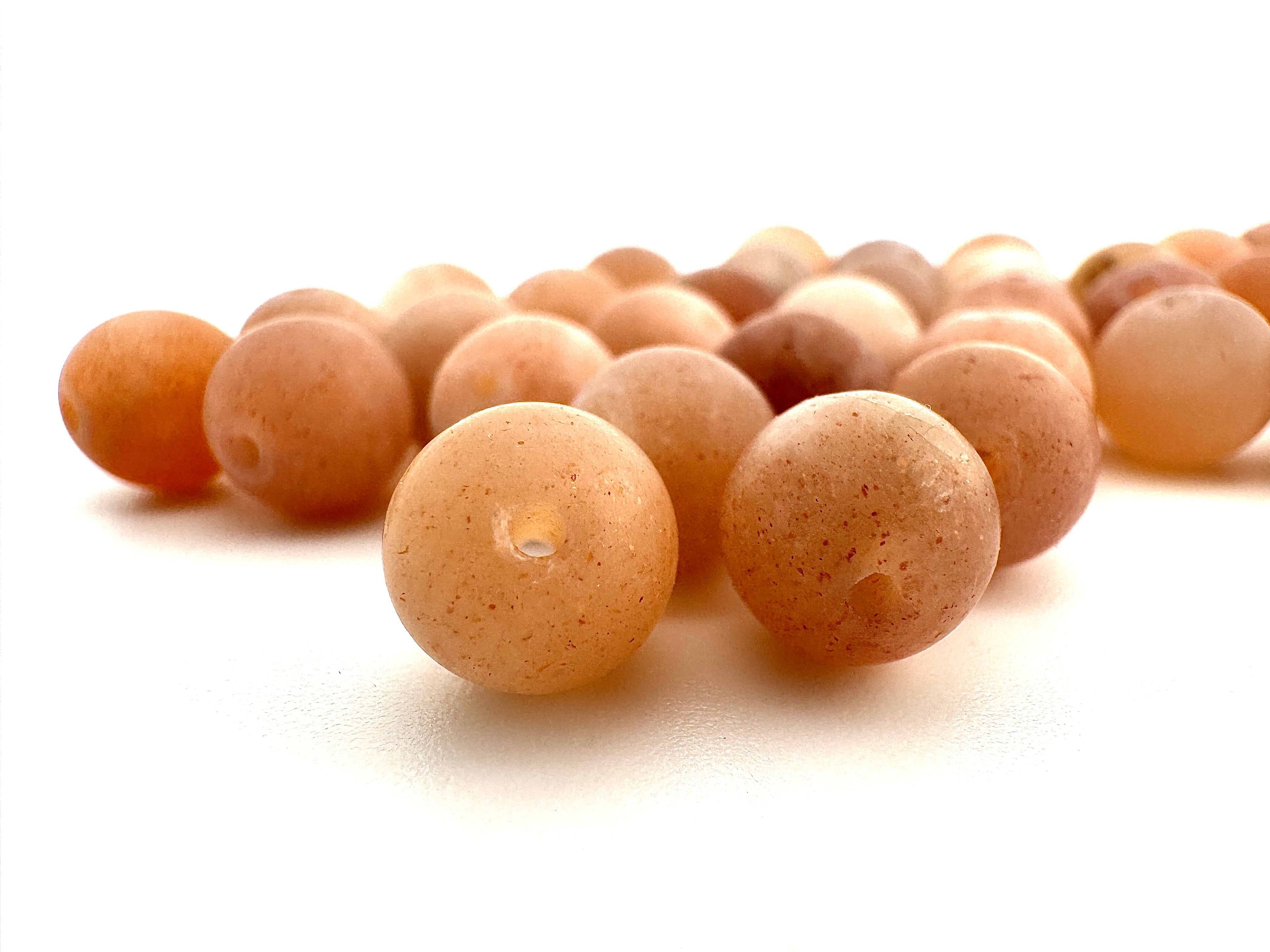 Matte Sun Stone Beads Available in 6mm, 8mm, 10mm Sizes