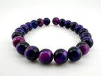 Purple Galaxy Tigers Eye Bracelet Available in 8mm Sizes