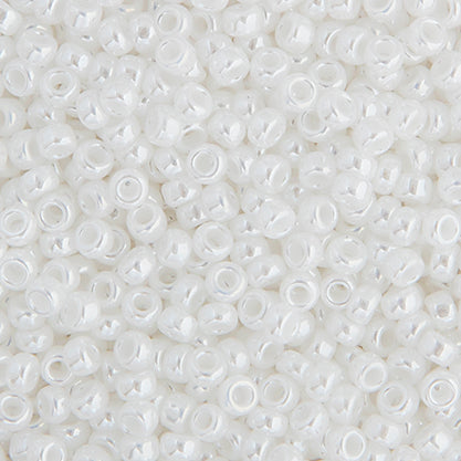 Miyuki Seed Beads 15/0 White Pearl Opaque Lus