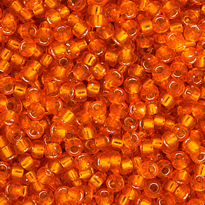 Miyuki Seed Beads 15/0 Orange Silver Lined