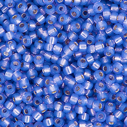 Miyuki Seed Beads 8/0 Violet Silver Lined Alabaster