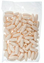 Acrylic Hairbone Pipe 1in Bone White