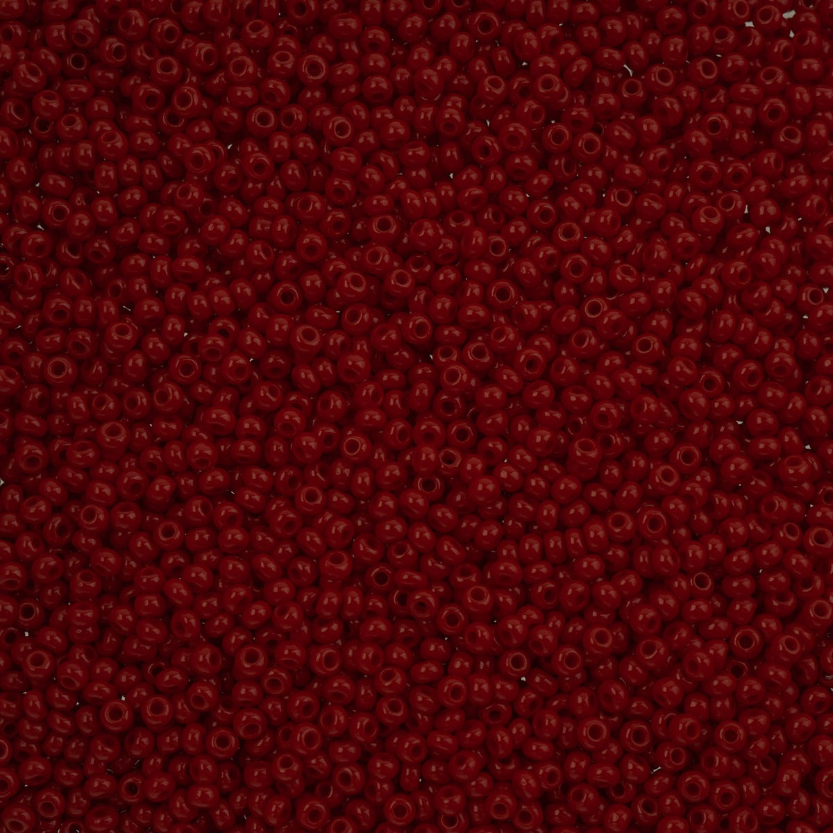 Czech Seed Bead 10/0 Opaque DARK RED 22g Vial