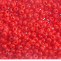 Czech Seed Bead 10/0 Opaque Light  RED 22g Vial