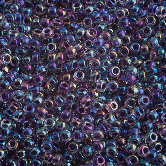 Miyuki Seed Beads 6/0 Amethyst Lined Crystal AB