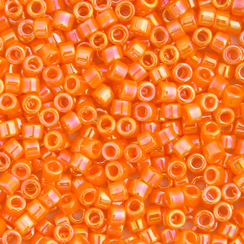 Delica Bead 11/0  Orange Mandarin Opaque  AB