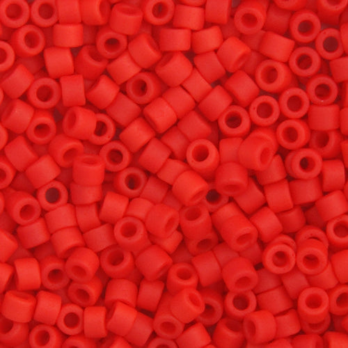 Delica Bead 11/0  Red Vermillion Matte