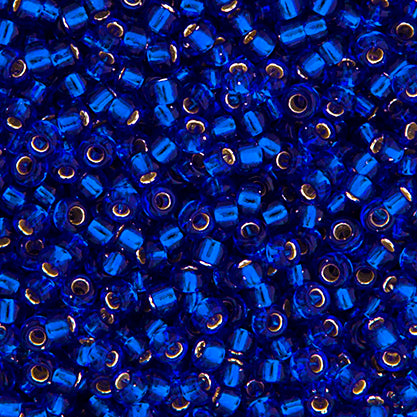 Miyuki Seed Beads 6/0 Cobalt Silver Lined