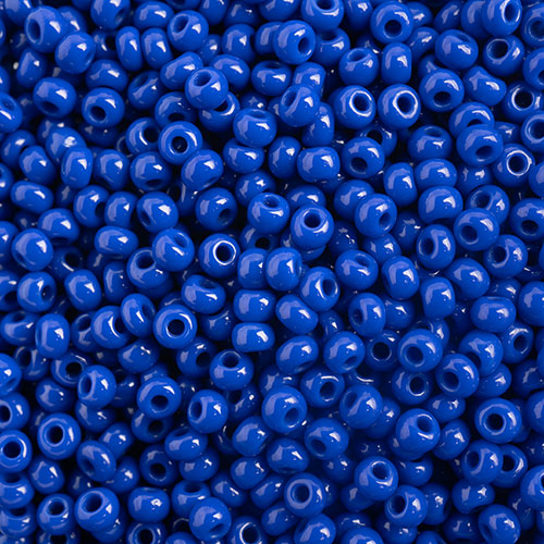 Czech Seed Bead 10/0 22g Opaque Royal Blue
