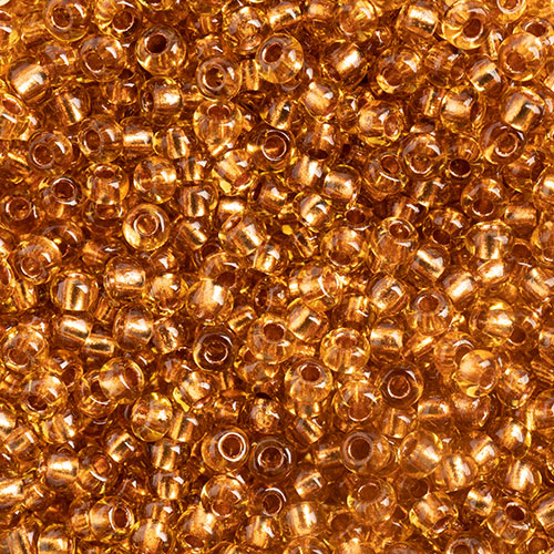 Czech Seed Bead 10/0 TOPAZ/COPPER LINE 22g Vial