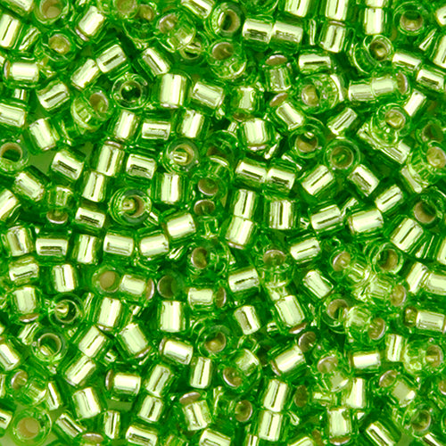 Miyuki Delica 11/0 5.2g Vial Green Lime Silver Lined