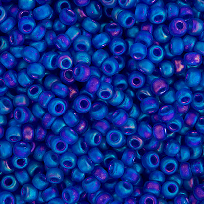 Miyuki Seed Bead 11/0 VialCobalt Transparent AB Matte