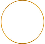 Metal Rings 4in (10.2cm) Brass 100pcs