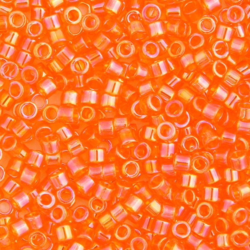Delica Bead 11/0  LT. Orange TR. AB