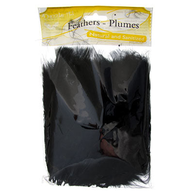 Marabou Feathers 4-6in Black