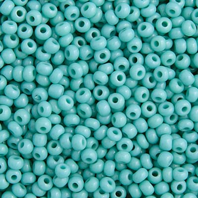 Czech Seed Bead 10/0 22g Vial Opaque TURQUOISE