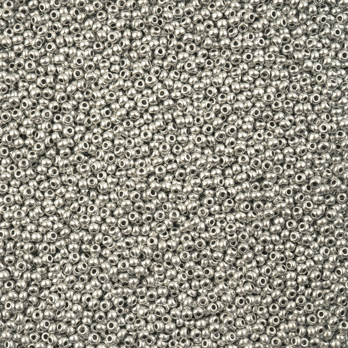 Czech Seedbead 10/0 Metallic Silver