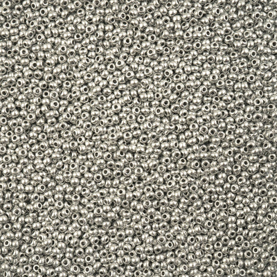 Czech Seedbead 10/0 Metallic Silver