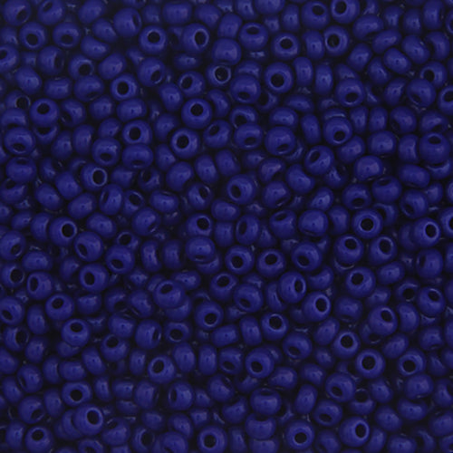 Czech Seed Bead 10/0 Opaque DARK ROYAL BLUE 22g Vial