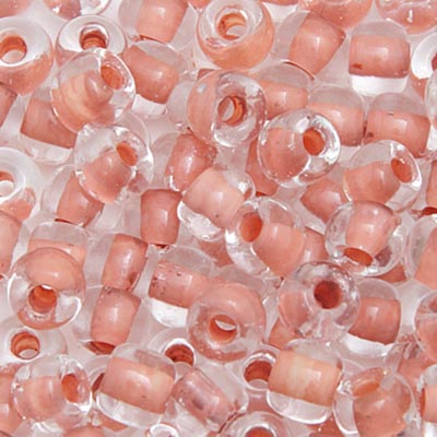 Czech Seed Bead 2/0 22g Vial CRYSTAL/ORANGE TERRA