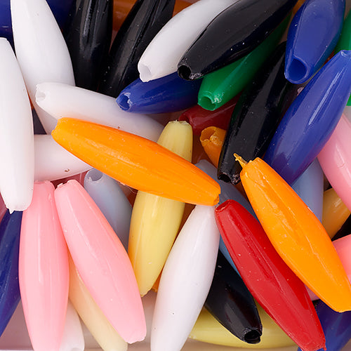 Spaghetti 19x6mm Opaque Multi