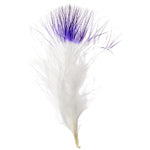 Marabou Feathers 4-6in Wht/Purple