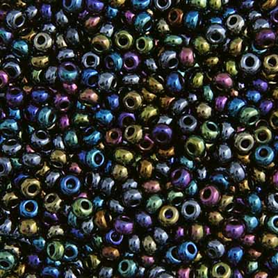 Czech Seed Bead 10/0 22g Vial Metallic  IRIS MULTI