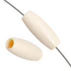 Acrylic Hairbone Pipe .75in Bone White (20pcs)