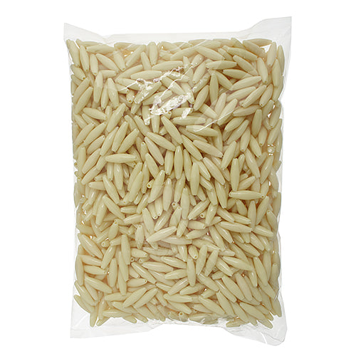 Spaghetti 19x6mm Opaque Ivory