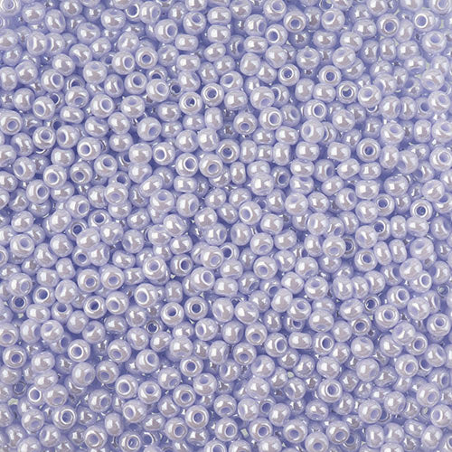Czech Seedbead 10/0 Opaque Natural Lilac Luster