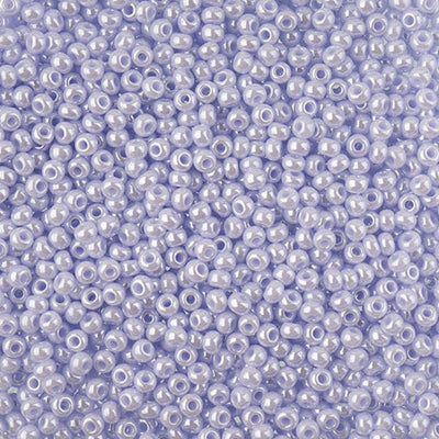 Czech Seedbead 10/0 Opaque Natural Lilac Luster