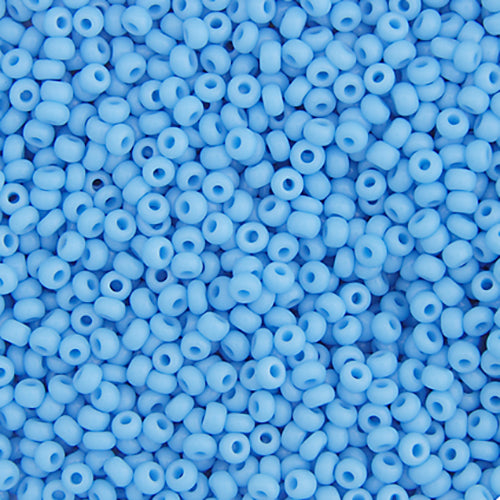 Czech Seed Bead 10/0 Opaque Light  BLUE 22g Vial