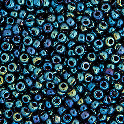 Miyuki Seed Bead 11/0 Vial Gunmetal Opaque Iris