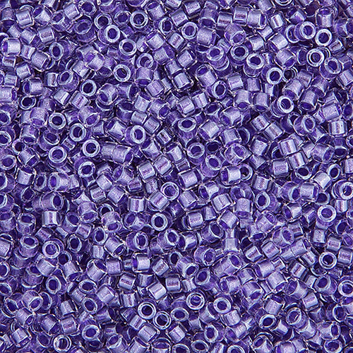 Delica Bead 11/0  Purple Sparkle Crystal Lined