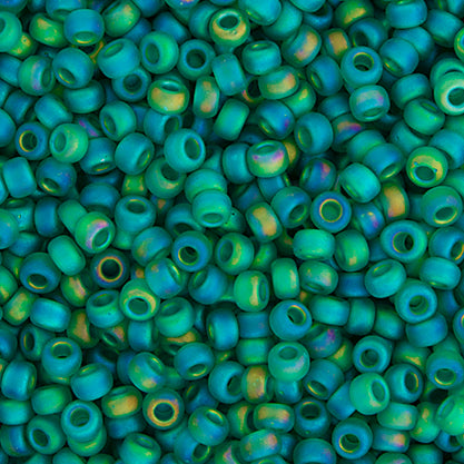 Miyuki Seed Bead 11/0 Vial Emerald Transparent AB Matte