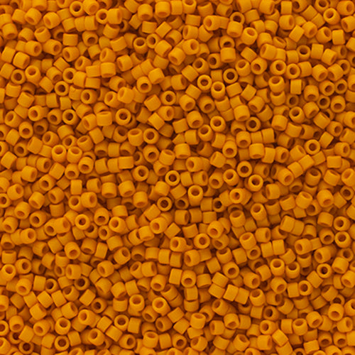 Delica Bead 11/0 FRGL Yellow Honey Matte