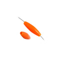 Spaghetti 19x6mm Opaque Orange