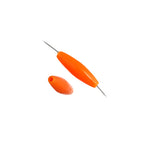 Spaghetti 19x6mm Opaque Orange