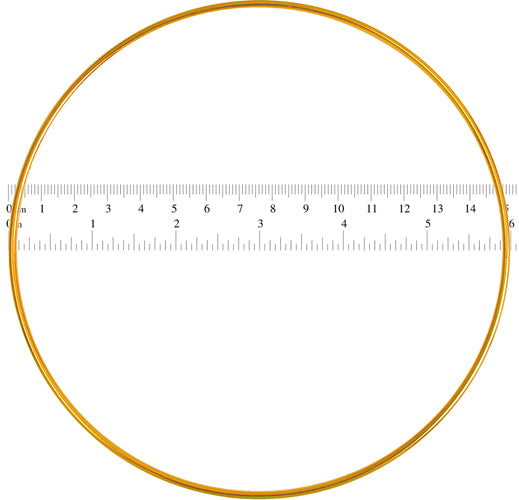 Metal Rings 6in (15.2cm) Brass 100pcs