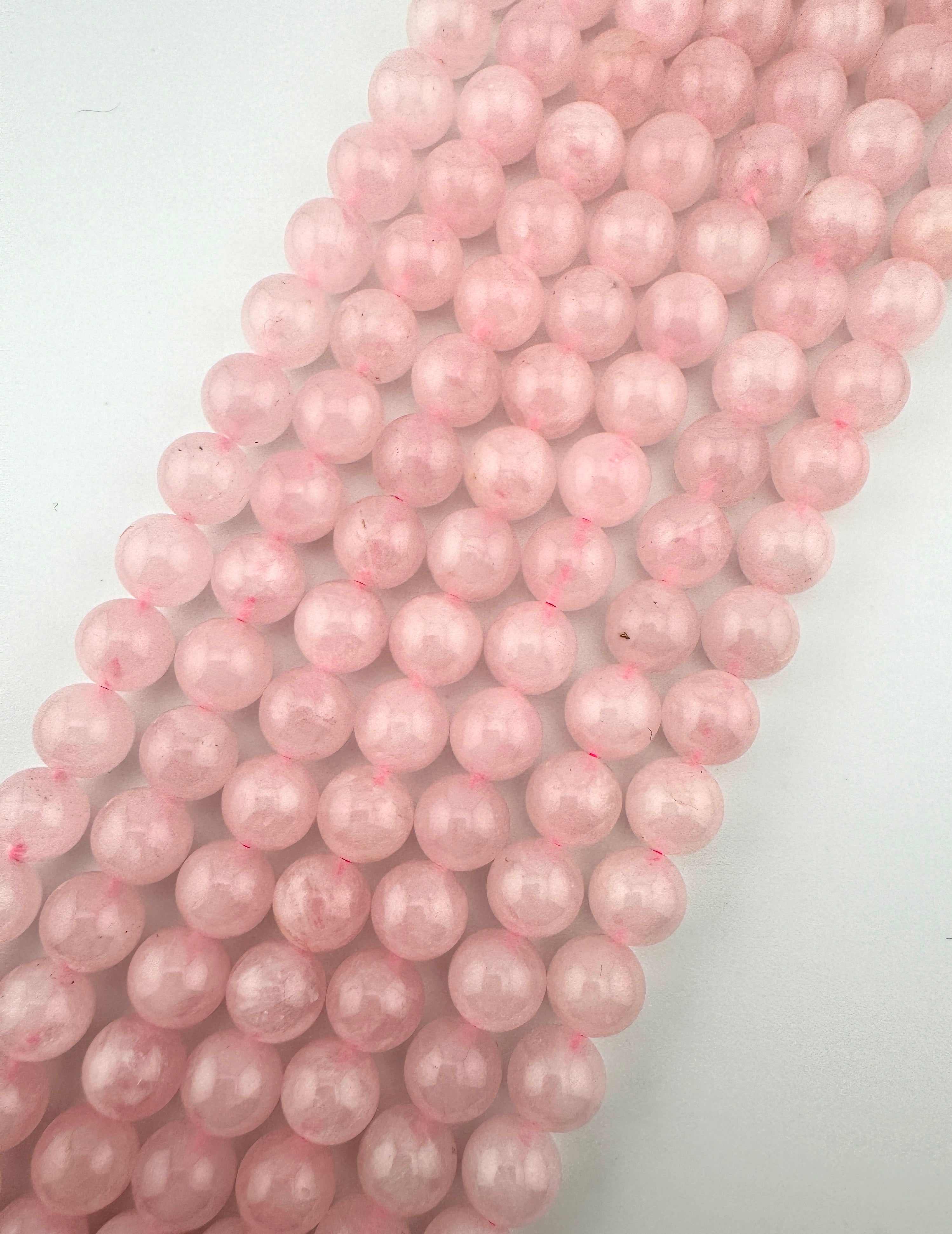 Rose Quartz Bracelet Available in 4mm, 6mm, 8mm, 10mm, 12mm, 14mm Sizes
