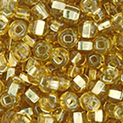 Czech Seed Bead 2/0 22g Vial Silver Lined  GOLD