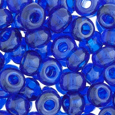 Czech Seed Bead 2/0 Transparent ROYAL BLUE LUSTRE