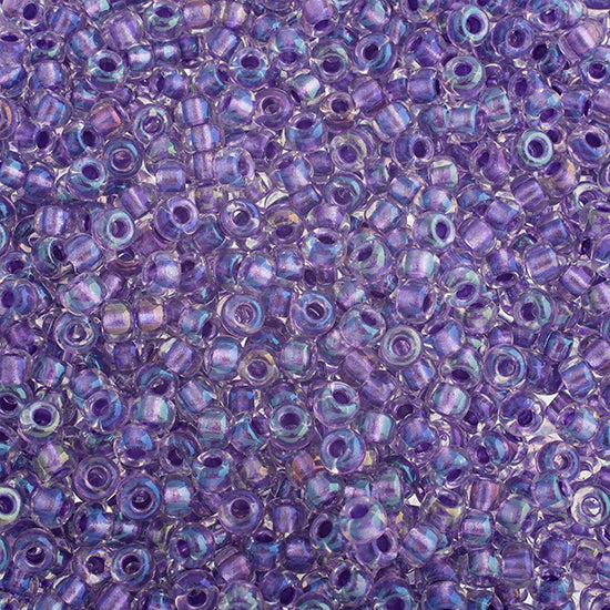 Miyuki Seed Beads 6/0 Sparkling Purple Crystal AB