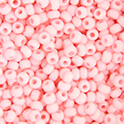 Czech Seed Bead 6/022g Vial  CHALK Light PINK SOLGEL