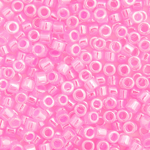 Miyuki Delica 11/0 5.2g Vial Dark Crystal Pink Ceylon Lined-Dyed