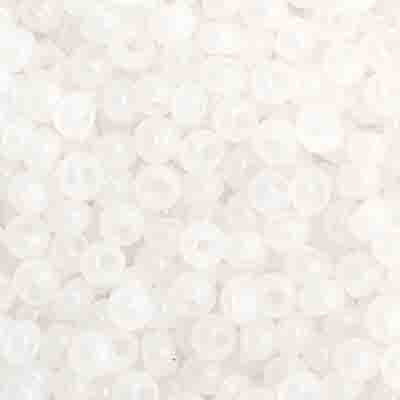 Czech Seed Bead 11/0 Vial Opaque White Opal