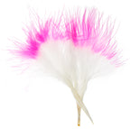 Marabou Feathers4-6in Wht/Hot Pink