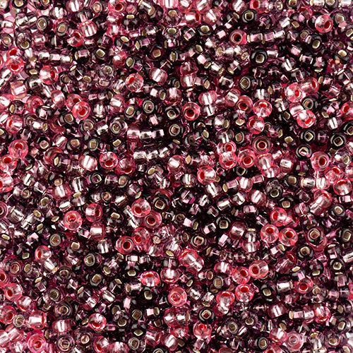 Czech Seed Bead 10/0 LILAC MIX Silver Lined 22g Vial