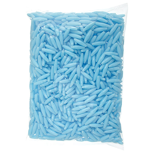 Spaghetti 19x6mm Opaque Light Blue