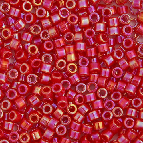 Delica Bead 11/0  Red Opaque  AB